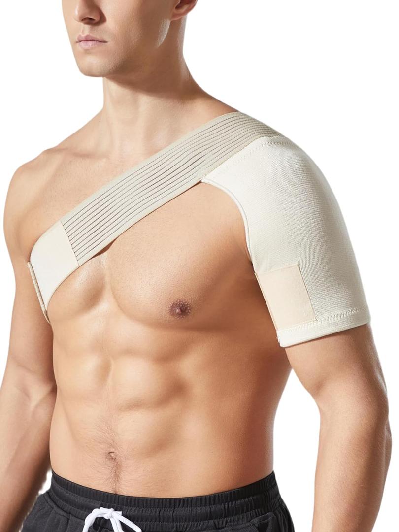 Shoulder Brace for Men & Women Shoulder Compression Sleeve for Rotator Cuff Injuries, Frozen Shoulder & Tendonitis Breathable Shoulder Support for Sports & Recovery Fits Left or Right Arm (M/L)