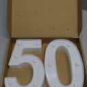 50th Birthday Decorations Woman Man,Marquee Numbers for 50th Wedding Anniversary Decorations,Light Up Numbers 50 Sign for Party Backdrop Wall Decor, 50 Birthday Centerpieces Table Decoration