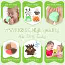 2 x Air Dry Clay for Kids12 Boxs Modeling Clay Kit with 5 Sculpting Tools, Safe Non-Toxic Model Magic Clay, DIY Art and Crafts Toy Gift, Party Home Favors for Boys, Girls, Toddler