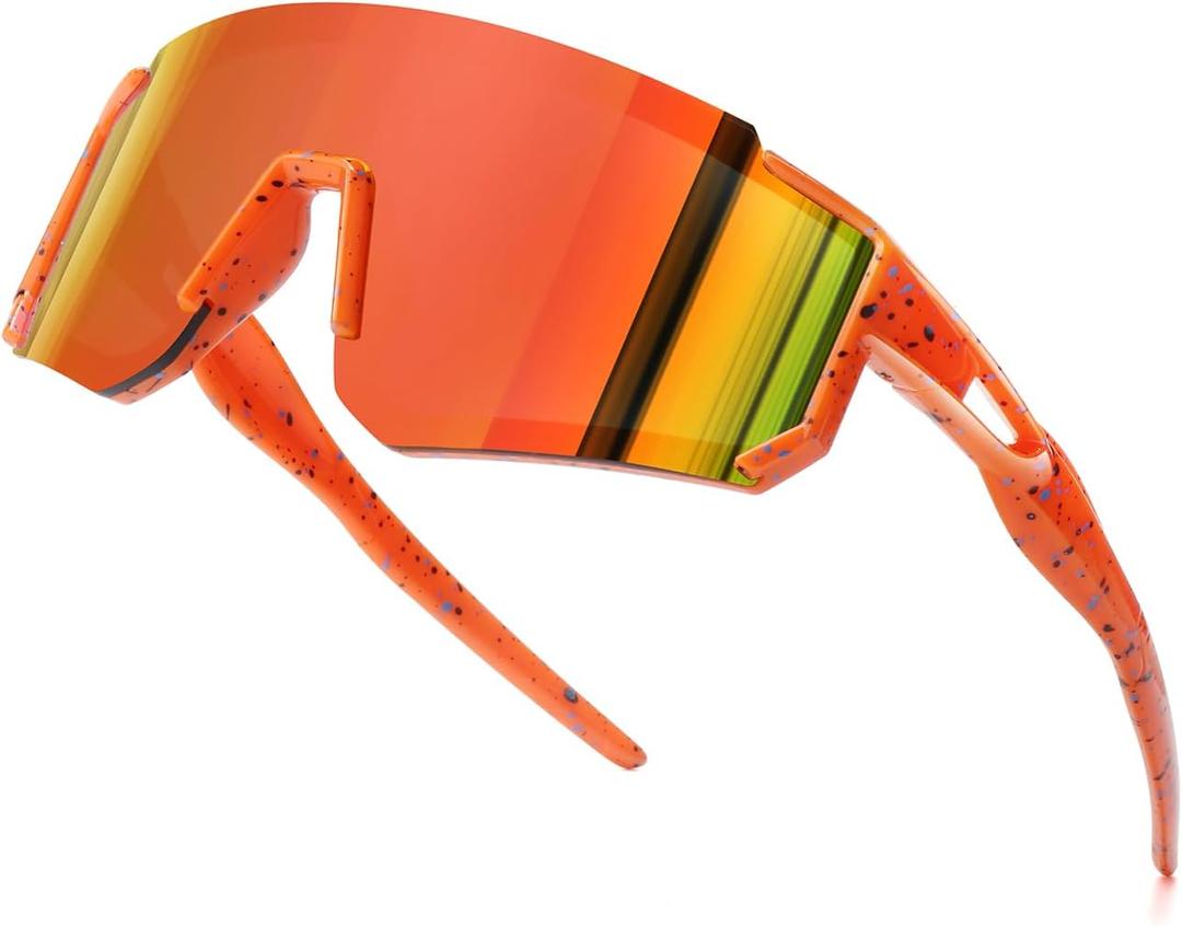 SEKKAF Kids Sunglasses Youth Baseball Sunglasses for Boys Girls Softball Sports Sun Glasses UV Protection