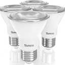 Sunco PAR20 LED Bulbs, Flood Light Bulb Outdoor, 500 LM, 7W (50W Equivalent), 4000K Cool White, E26 Medium Base, Dimmable, Track Lighting for Indoor/Outdoor Use, Wet Rated UL 4 Pack.