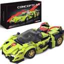 Technic Race Cars Building Blocks Set  STEM Sports Car Model Kit for Kids 8+, Suitable for Creative Play & Display Collection Ideal Gift for Birthdays & Holidays355PCS (Green)