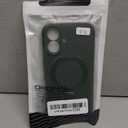 Liquid Silicone Case for iPhone 16 with Magnetic Ring Stand, Upgraded Camera Lens Protection, Mil-Grade Drop Shockproof, Anti-Scratch Microfiber Lining Silicone Case (Green)