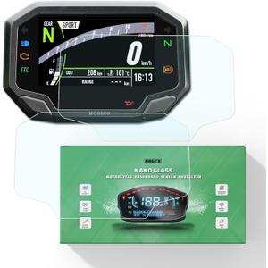 Nano Glass Dashboard Screen Protector for Kawasaki Ninja ZX-6R, ZX-4R 2024+ / ZX-10R, ZX-10RR 20212025 / ZX-4RR, ZX-25R 2023+ | for Versys 650 2022+ (2x Ultra Clear) Anti-Scratch, Bubble-Free