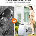 Giraffe Tools Retractable Heavy Duty Hose Reel, 1/2" x 100FT Automatic Rewind Garden Hose Reel with 360 Swivel Base, Ground Mounted for Lawn, Patio, Concrete Floor & Yard Watering
