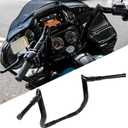 10" Ape Hangers Handlebars 1  Meathook Bagger Bar Compatible With 1986-2023 Harley Touring Street Glide Electra Glide Models with Bating FairingGloss Black