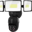iMaihom Floodlight Camera Outdoor, 2K QHD Smart Home Security Cam with Motion-Activated, 5500LM Brightness 5 Heads Light, 360 Pan & Tilt, 2-Way Audio, Cloud/SD Storage, Color Night Vision