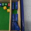 Nicecho Shut The Box Dice Game,2-4 Player Family Wooden Board Table Math Games for Adults and Kids, 8 Dices Classics Games for Classroom,Home,Party or Pub