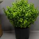 Set of 2 Artificial Boxwood Topiary Trees for Front Door  Faux Realistic Greenery Potted Plants, Fake Outdoor UVResistant Bushes with Pots for Porch,Farmhouse,Home,Garden Decor