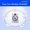 Easy-Going 100% Waterproof Dog Bed Cover Reversible Leak Proof Couch Cover Washable Sofa Cover Furniture Protector Blanket for Pets Kids Children Dog Cat (96x90 Inch, Gray/Light Gray)