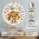 2 x Taco Ornament 2025, Funny Taco Gifts for Men Women Boys Girls, Unique Food Ornament for Friends Tacos Lovers, Fun Tacos Themed Gifts, Funny Christmas Ornaments for Tree Decorations