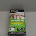 Duck MAX Strength Window Insulation Kit, Winter Window Seal Kit Fits up to 5 Windows, Heavy Duty Shrink Film Cuts to Size for Easy Indoor Installation, Window Tape Included,62 In. x 210 In., Clear