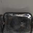 Clear Backpack Heavy Duty,17'' Transparent Bag See Through Backpack for College Work Travel Security,Black