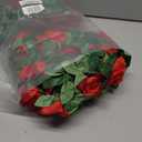 4 Pack (32FT) Artificial Rose Vine Fake Flowers Garland Hanging Silk Rose Ivy Plants Vine for Mother's Day Wedding Arch Party Wall Indoor and Outdoor Aesthetic Art Dcor (Red)