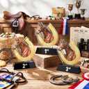 Kenning 3 Pcs Derby Day Horsing Trophies 1st 2nd 3rd Racing Award Cup 4.8" Acrylic Horseshoe Table Centerpieces Gold Riding Prize Party Gift for Adult Tournament Match Sport Team Competition