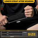 Lifting Straps for Weightlifting, Lifting Wrist Straps for Gym Strength Training, Neoprene-padded Wrist Cushion - Men & Women (Black)