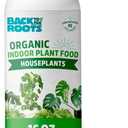 Back to the Roots Natural & Organic Indoor Plant Food (16oz Value Size - 95 Feeds!), Great for Houseplants, Low Odor, Vegan, Easy to Apply Liquid Formula