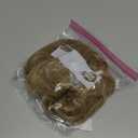 Clip on Ponytails for Women - 10 Inch Short Ponytail Extension, Straight Pony Tails Hair Extensions, Synthetic Hair Extensions Ponytail, Clip in Ponytail (Color: Ash Blonde with White Highlights)