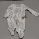 HonestBaby Sleep & Play Footed One-piece Pajama Sleeper 100% Organic Cotton, Baby Boys (Newborn, Jumbo Leaf Sage)