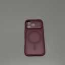 TOCOL for 17 Pro Case, Full Camera Protection, Built-in Magnetic Ring, Compatible with Magsafe Charger, Drop Protection, Translucent Matte Phone Case for 17 Pro 6.3 inch (Plum)