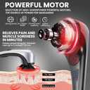 Electric Dual Head Heavy Hammer Massager, Handheld Heated Massage, for Deep Tissue Pain Relief for deep Relaxation and Rejuvenation of Muscles, Back, Shoulders, and Legs Throughout The Body