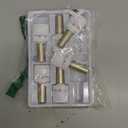 Double Rhythm Gel Nail Polish Set of 6 Colors Baby Light Pastel Milky Nail Polish Starter Kit Art DIY Salon Home (Red Glitter Dark Neon Red Maroon Burgundy,Kit 15)