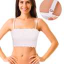 Boao 3 Pcs Lace Tube Bandeau (Black, S)