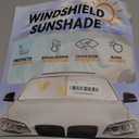 Custom Windshield Sunshade for 2021 2022 2023 2024 2025 GMC Yukon XL Accessories Front Window Shades Cover for Windshield Sun Visor Screen Protector 210T Reflective Blocks UV Rays Cool Car Accessories