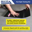 Maxsa 37358-RS Park Right 21" x 11" x 2" Parking Mat, Black