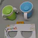 Munchkin Miracle 360 Sippy Cup for 6 Month Old, Spill Proof Baby and Toddler Cups with Transition Handles, 7 Ounce, 2 Pack, Blue/Green
