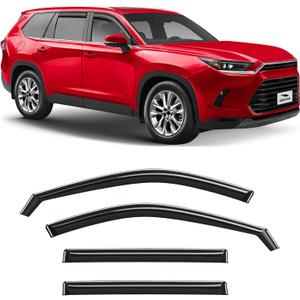 Voron Glass in-Channel Extra Durable Rain Guards for Toyota Grand Highlander 2024-2025, Window Deflectors, Vent Window Visors, 4 Pieces - 200611