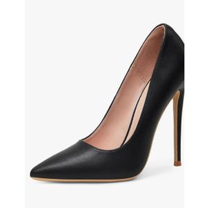 Elisabet Tang Women Pumps, Pointed Toe High Heel 4.7 inch/12cm Party Stiletto Heels Shoes Matte Size 8.5