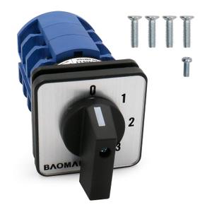 Baomain Universal Rotary Changeover Switch SZW26-63/0-3.3 660V 63A 4 Position 3 Phase