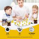 Upgraded Magnetic Chess Game with 40 Magnetic Stones & 2 Adjustable Ropes Portable Strategy Game for Family Night, Travel, Party Toy STEM/Logic/Strategy Games for Kids & Adults, (Yellow)