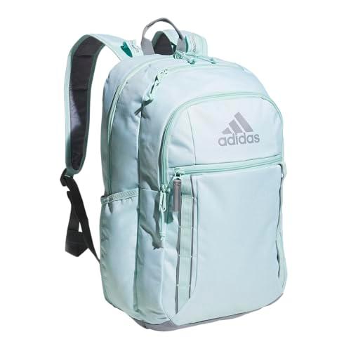 adidas Excel Backpack for Men & Women – Durable Large Athletic Laptop Bag, 7.0/Twill Semi Flash Aqua/Grey/Semi Flash Aqua Blue, One Size