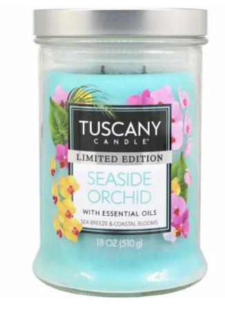 Tuscany® Limited Edition Scented Jar Candle Seaside Orchid, 18 oz