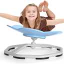 Cat Paw Spinning Chair for Autistic Kids, Sit and Spin Toys for Age 3+, 360 Sensory Spinning Chair, Sensory Balance Toys, Autism ADHD Chairs, Play Eqpt Relief Motion Sickness for Boys Girls (Blue)