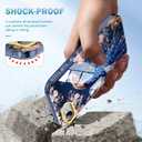 Cute Flower Case for iPhone 16e 6.1 inch Built with Screen Protector, Lightweight and Stylish Full Body Shockproof Protective Rugged TPU Case for Women/Girls-Peafowl