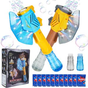 Bubble Machine Gun for Kids,Bubble Wands for Toddlers Toys 3+ Years Old,Summer Toys,Toy for Boys Girls Outdoor Indoor Birthday Wedding Party,Gifts (Blue&Brown)