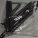 Black Tension Shower Curtain Rod 1.1" Diameter Heavy Duty Stainless Steel Adjustable Spring Tension Rods 30 to 88 inch No Drill Shower for Bathroom Windows Outdoor No Slip No Rust