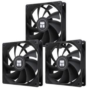 Thermalright TL-C12C X3 CPU Fan 120mm Case Cooler Fan, 4pin PWM Silent Computer with S-FDB Bearing Included, up to 1550RPM Cooling 3 Quantities