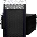 Bubble Mailers 3.5X5.9 Inch 50 Pack Small Padded Envelopes Poly Thicken Padded Self Seal Envelopes Bags(Black)