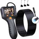 Daxiongmao Borescope, Endoscope Camera with Light, IP67 Waterproof Endoscope, 1080 HD Inspection Endoscope, Snake Camera with 50FT Semi-Rigid Cord, Gadgets for Men(2.4")