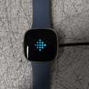 Fitbit Versa 4 Fitness Smartwatch with Daily Readiness, GPS, 24/7 Heart Rate, 40+ Exercise Modes, Sleep Tracking and more, Waterfall Blue/Platinum, One Size (S & L Bands Included)