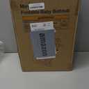 MoreFeel Collapsible Baby Bathtub for Newborn with Thermometer & 1 Hooded Towel & 1 Soft Floating Cushion,Portable Travel Bathtub with Drain Hole, Durable Foldable Baby Tubs for Infants to Toddler (Grey)