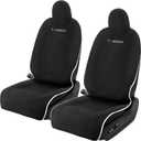 Premium Microfiber Towel Tesla Model Y Juniper/3 Seat Covers, Waterpooof | Sweatproof | Machine Washable | Non-Slip, Seat Protector for Tesla Model 3/Y 2016-2025 Interior Accessories - (2Pack, Black)