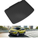 Cargo Trunk Mat for 2017-2022 Honda CR-V All Weather Trunk Liner TPE Slush Mats Black - Factory Cargo Deck Must be in The Lower Position