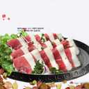 Korean Style BBQ Grill Pan with Maifan Coated Surface Non-stick Smokeless Barbecue Plate for Indoor Outdoor Grilling 32x32cm