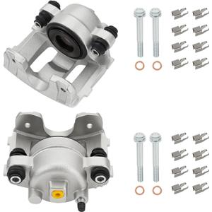 Front Brake Calipers Compatible with Jeep Wrangler 1990-2006, Cherokee 90-01, Grand Cherokee 93-98, TJ 97-06, Comanche 90-92, Front Driver & Passenger Side, 18-4340 18-4339, 2PCS
