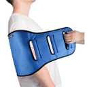 Transfer Belt Transfer Sling for Nursing Patients, Standing & Supports & Transfer Aids for Elderly, Gait Belt for Patient Care, Transfer Belt for Bedridden Patient (Blue)